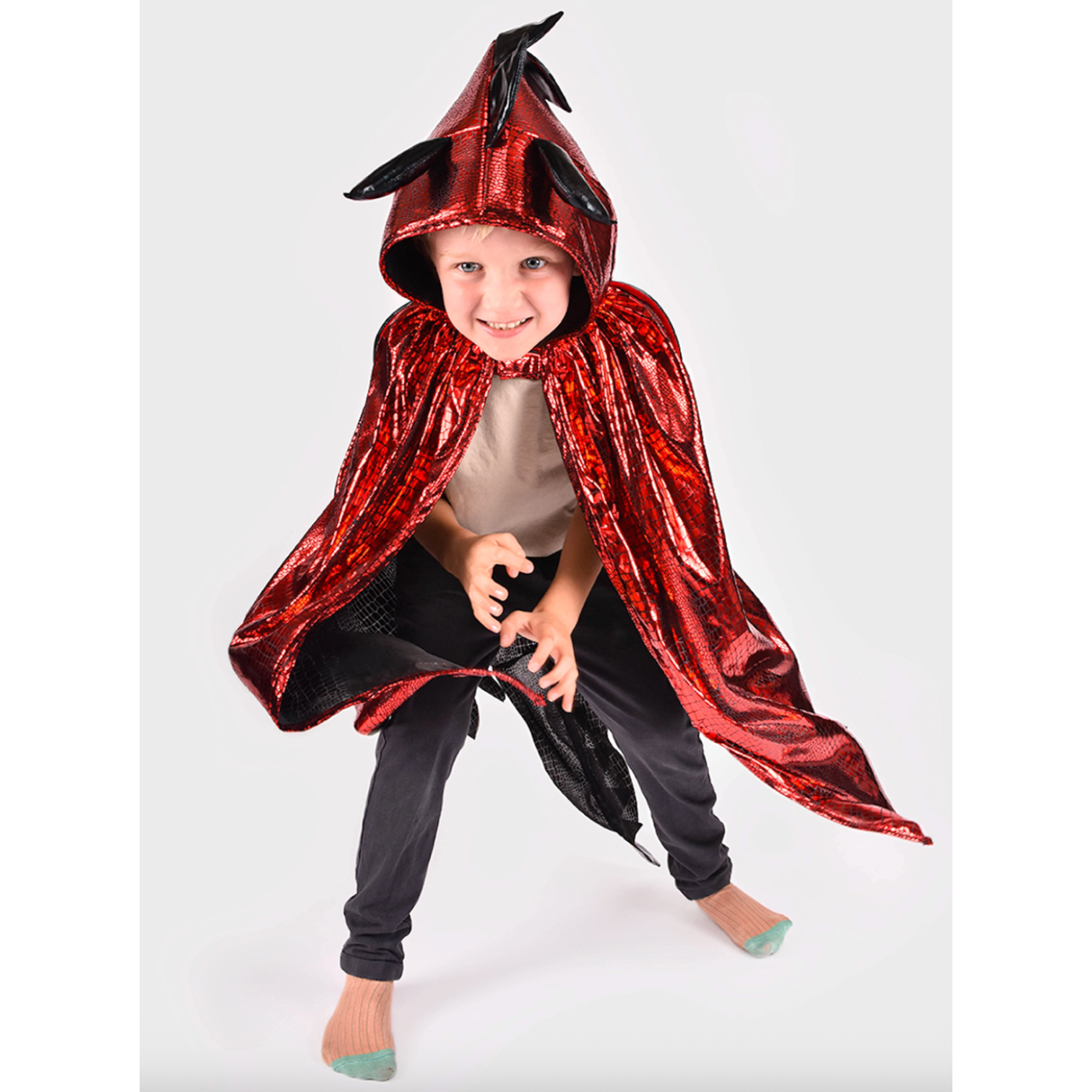 DRAGON COSTUME WITH WINGS RED